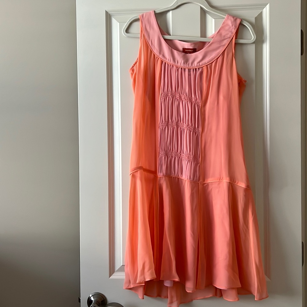 Flirty Silk Drop Waist Sundance Dress